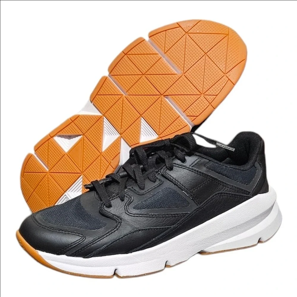Under Armour Forge 96 Leather Shoes Mens 10 Chunky Dad Black 3027719-004 New